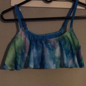 Ruffled bikini top